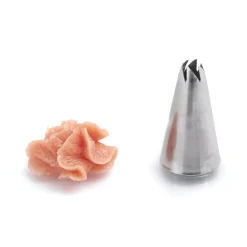 BA413 - BOCCHETTA IN ACCIAIO INOX PER SAC À POCHE FORO A FIORE APERTO MEDIUM