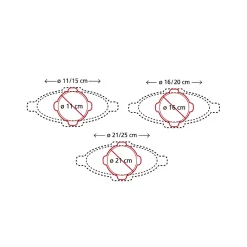 CFF SET3B COVERFLEX - SET 3 COPERCHI IN SILICONE ø110-160-210 MM