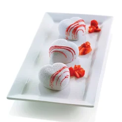 CUORICINO - STAMPO IN SILICONE N.8 CUORICINI 63X65 H 39 MM