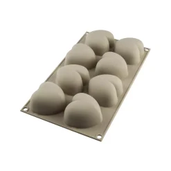 CUORICINO - STAMPO IN SILICONE N.8 CUORICINI 63X65 H 39 MM