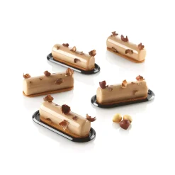 CYLINDRE 30 - STAMPO IN SILICONE 78X21 H 21 MM + CUTTER + 12 VASSOI