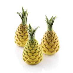 FORESTA & ANANAS 110 - STAMPO IN SILICONE ø60 H 73 MM + SUPPORTO IN PLASTICA