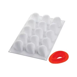 FRAGOLA 30 - STAMPO IN SILICONE N.15 FRAGOLA 48X37 H 33 MM + CUTTER