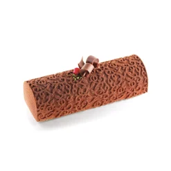 KIT BÛCHE ARABESQUE05 - STAMPO IN SILICONE 250X90 H 70 MM