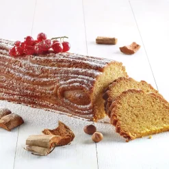 KIT BÛCHE WOOD01 - STAMPO IN SILICONE 250X90 H 70 MM