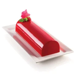 KIT BÛCHE WOOD01 - STAMPO IN SILICONE 250X90 H 70 MM