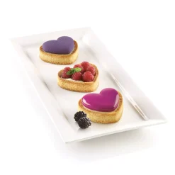 KIT MINI TARTE PETIT AMOUR- STAMPO IN SILICONE + 8 ANELLI CUORE