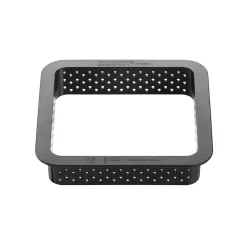 KIT MINI TARTE SAND - STAMPO IN SILICONE + 6 ANELLI 80X80 MM
