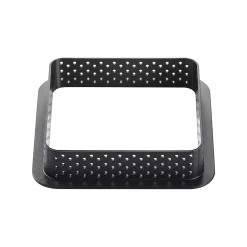 KIT MINI TARTE SAND - STAMPO IN SILICONE + 6 ANELLI 80X80 MM