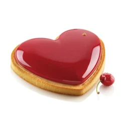 KIT TARTE RING AMORE 205X190 MM - SET STAMPO IN SILICONE 190X160 MM + ANELLO