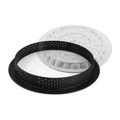 KIT TARTE RING BUBBLE ø190 MM - SET STAMPO IN SILICONE ø170 MM + ANELLO