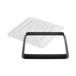KIT TARTE RING BUBBLE 200x200 MM - SET STAMPO IN SILICONE 175X175 MM + ANELLO