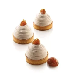 KIT TARTE RING MONTBLANC ø80 MM - SET STAMPO IN SILICONE + 6 ANELLI