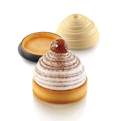KIT TARTE RING MONTBLANC ø80 MM - SET STAMPO IN SILICONE + 6 ANELLI