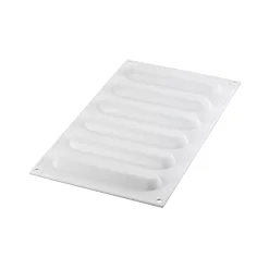 KIT TARTE RING OBLONG 146X34 MM - SET STAMPO IN SILICONE 133X21 + 6 ANELLI