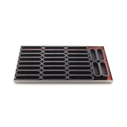 KIT TARTE RING OBLONG 146X34 MM - SET STAMPO IN SILICONE 133X21 + 6 ANELLI