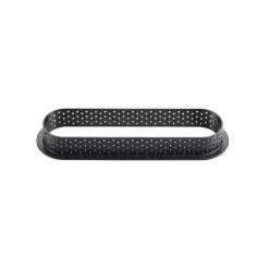 KIT TARTE RING OBLONG 146X34 MM - SET STAMPO IN SILICONE 133X21 + 6 ANELLI