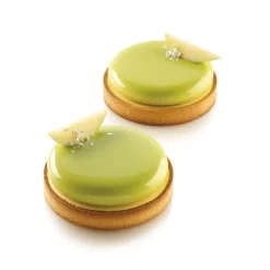 KIT TARTE RING ROUND ø120 MM - SET 2 STAMPI IN SILICONE ø105 MM + 4 ANELLI