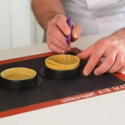 KIT TARTE RING ROUND ø80 MM - SET STAMPO IN SILICONE ø67 MM + 6 ANELLI