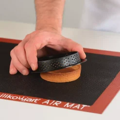 KIT TARTE RING ROUND ø80 MM - SET STAMPO IN SILICONE ø67 MM + 6 ANELLI