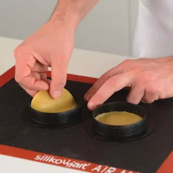 KIT TARTE RING ROUND ø80 MM - SET STAMPO IN SILICONE ø67 MM + 6 ANELLI