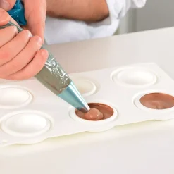 KIT TARTE RING ROUND ø80 MM - SET STAMPO IN SILICONE ø67 MM + 6 ANELLI