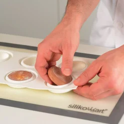 KIT TARTE RING ROUND ø80 MM - SET STAMPO IN SILICONE ø67 MM + 6 ANELLI