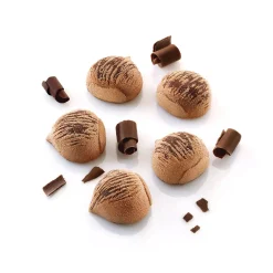MARRON GLACÉ 30 - STAMPO IN SILICONE N.15 MARRON GLACÉ 47X48 H 25 MM