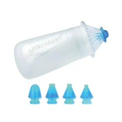 Penna decorativa in silicone trasparente con 5 punte