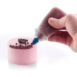 Penna decorativa in silicone trasparente con 5 punte
