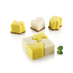 PUZZLE 30 - STAMPO IN SILICONE 42X34 H 28 MM + CUTTER