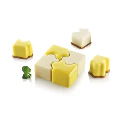 PUZZLE 30 - STAMPO IN SILICONE 42X34 H 28 MM + CUTTER