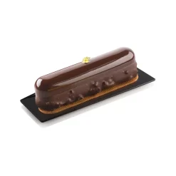 SET 100 BLACK TRAYS - RECTANGLE 140X40 MM