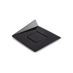 Set 100 Black Trays - Square 83x83 mm
