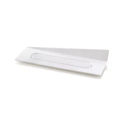 SET 100 WHITE TRAYS - RECTANGLE 140X40 MM