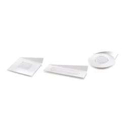 Set 100 White Trays - Square 83x83 mm