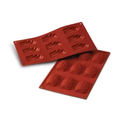 SF031 - STAMPO IN SILICONE N.15 MINI MADELEINE 44X34 H 10 MM