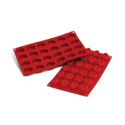 SF083 - STAMPO IN SILICONE N.24 SMALL OVAL SAVARIN 41X29 H 20 MM