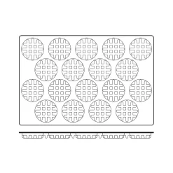 SQ051 Waffel Round