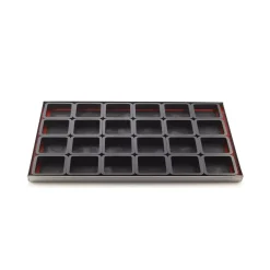 TARTE RING SQUARE 80X80 H20 MM - N.6 ANELLI