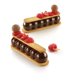 TRUFFLE ECLAIR 75 - SILICONE MOULD N.8 130x31 h28 MM + CUTTER